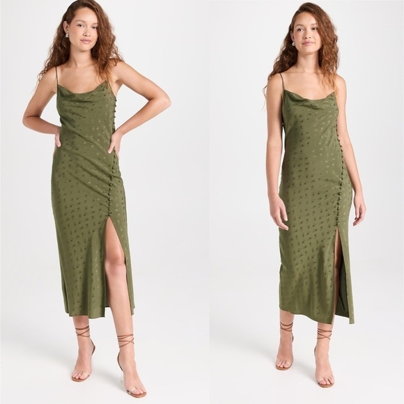 New Veronica Beard Chapel Dress in Bright Army Green Size: 0 - Picture 5 of 17